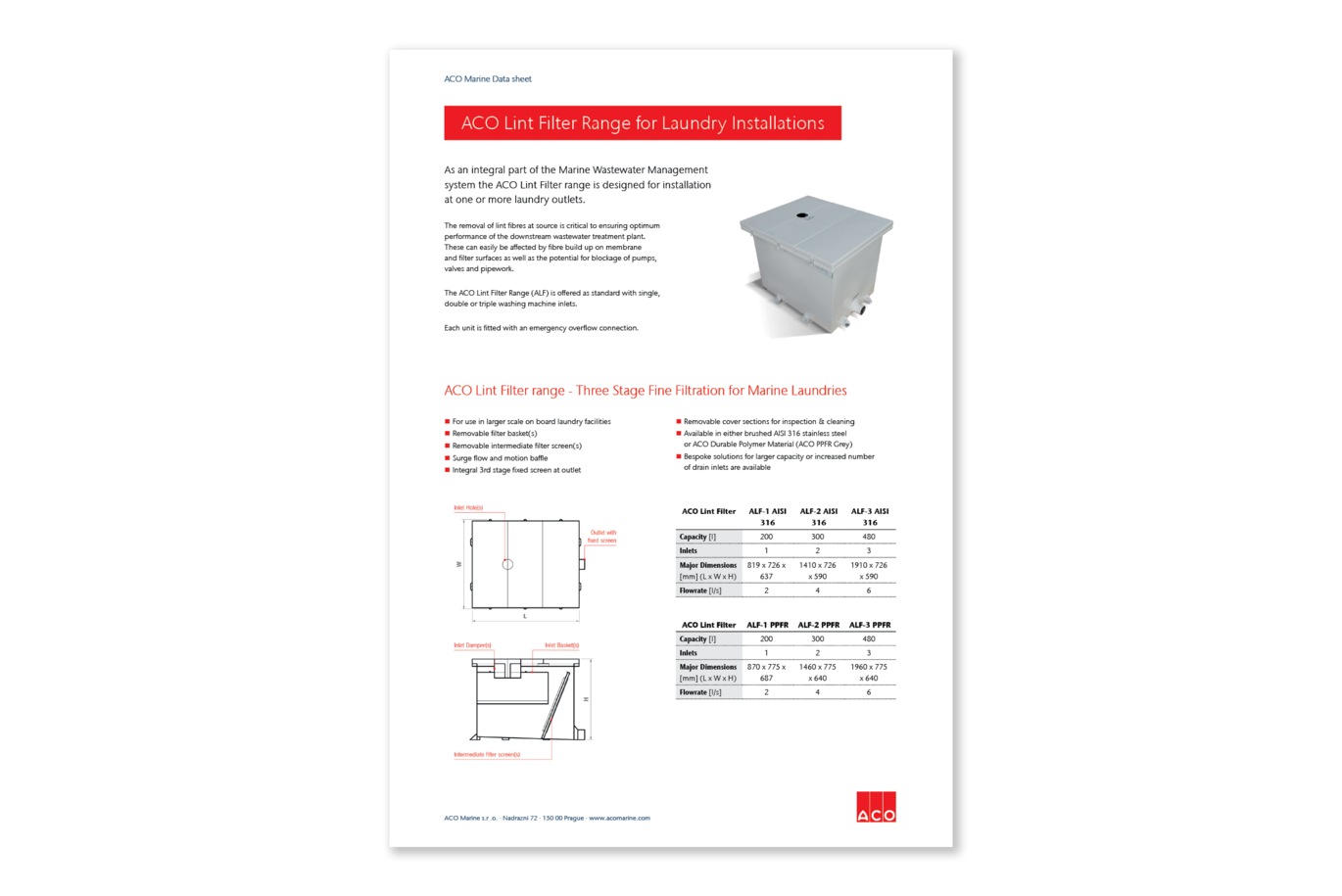 ACO Marine Lint Filter